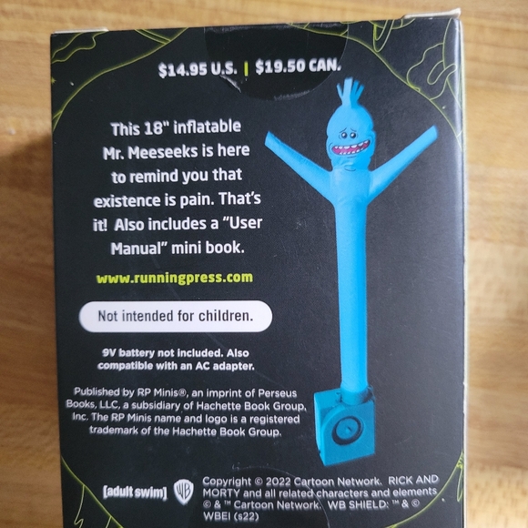 Rick and morty meeseeks inflatable 18" Brand New in Box - Picture 4 of 5